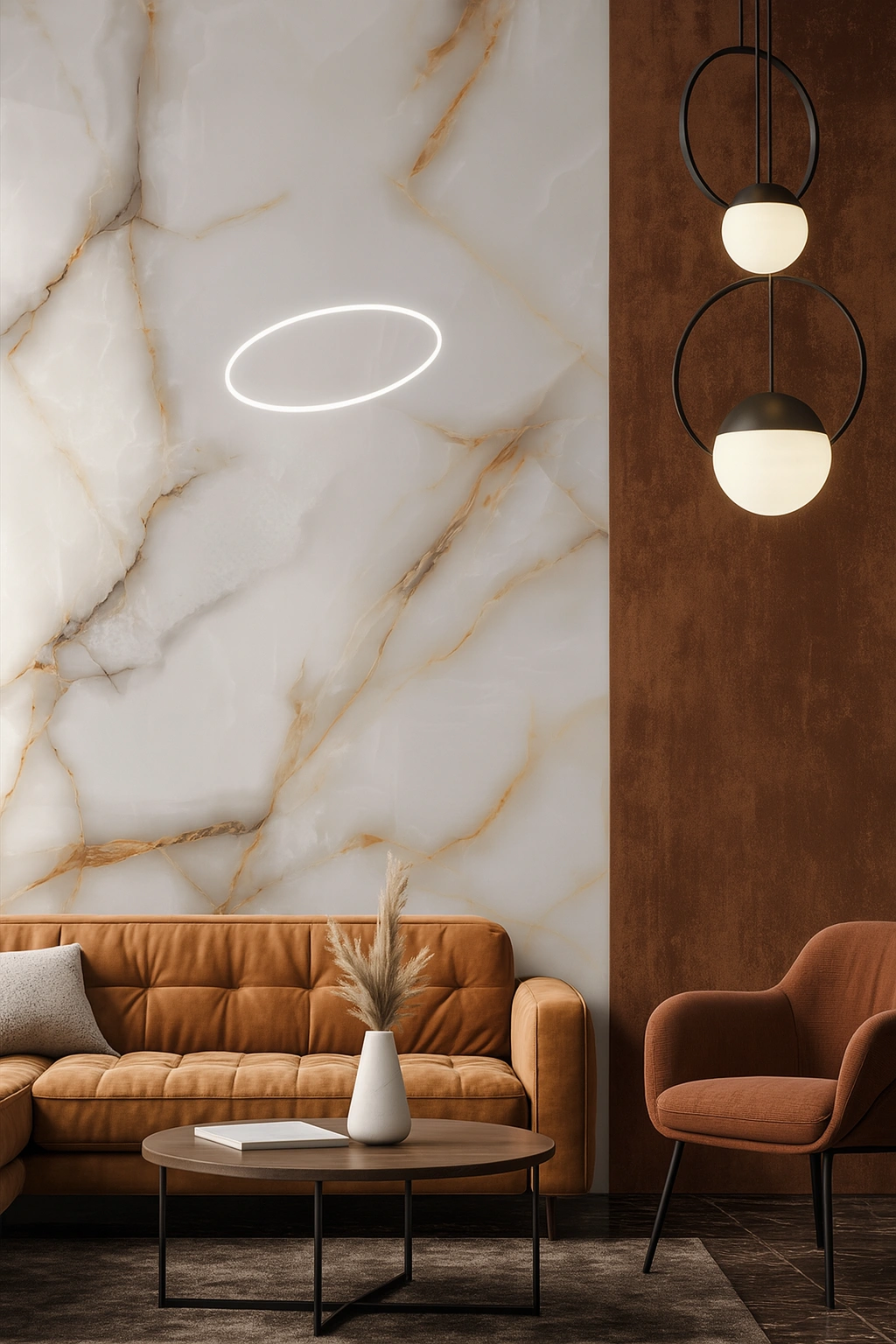 Glancētas flīzes GOLDEN VENICE ONYX, 60x120 cm, LE