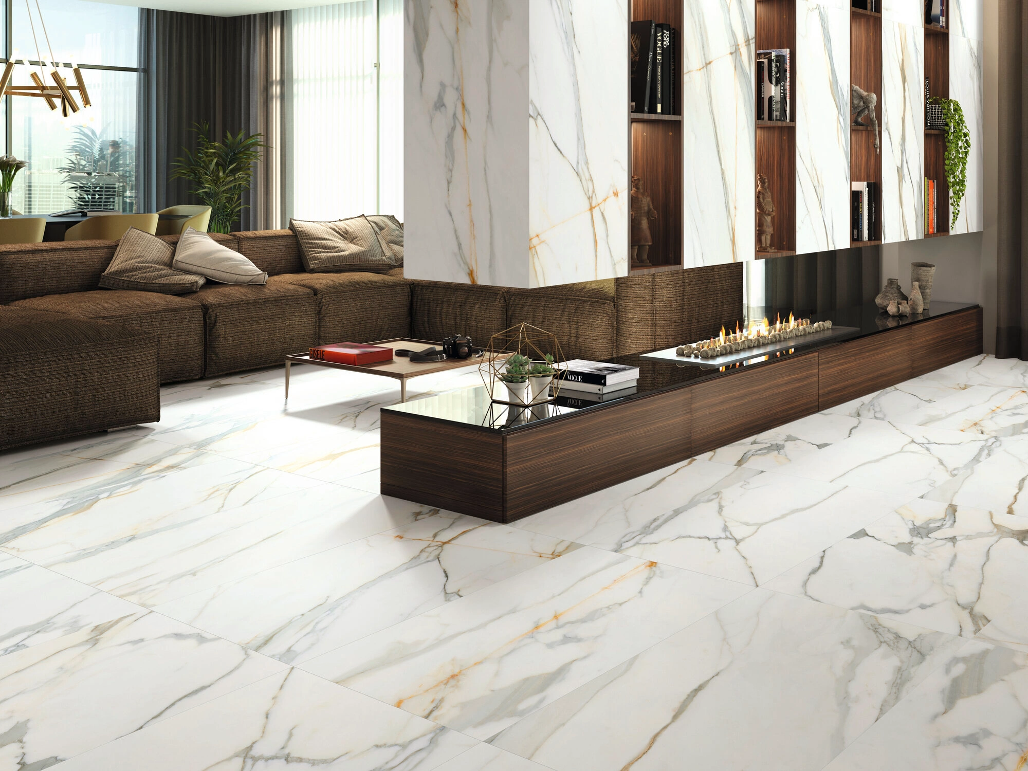 Matētas flīzes CALACATTA BORGHINI RECT, 60x60 cm, APE