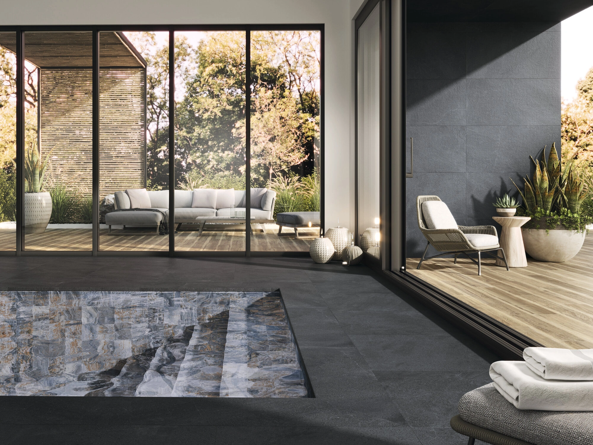 Matētas flīzes BURLINGTON VOLCANO RECT, 75x75 cm, APE