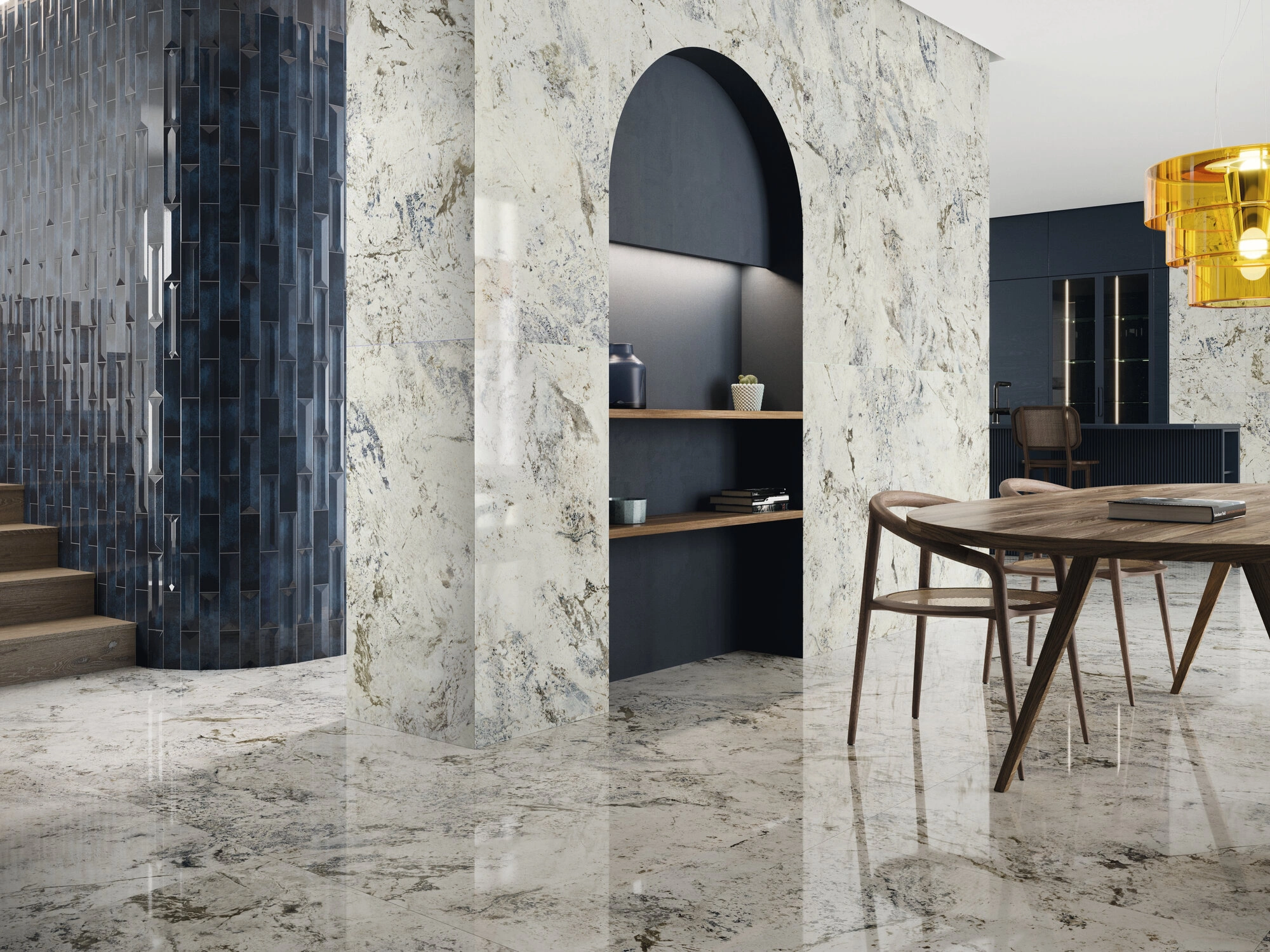 Glancētas flīzes ALPEN QUARTZ, 120x280 cm, APE