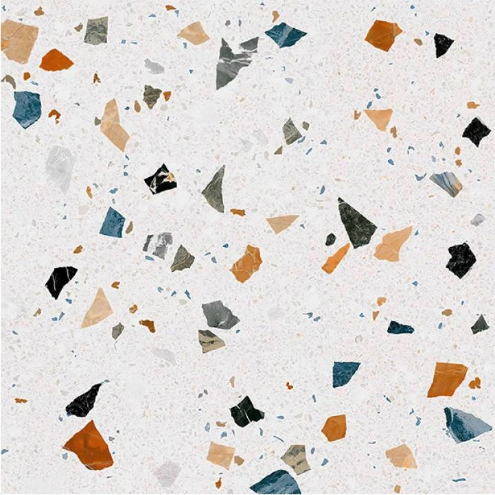 Matte tiles TERAZZO MULTICOLOR, 60x60 cm, DE
