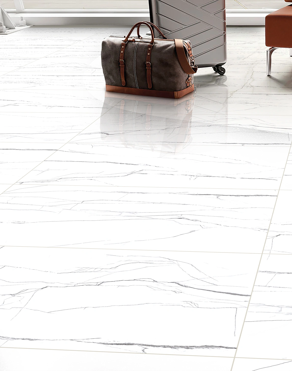 Glancētas flīzes NOVA WHITE MARBLE, 60x120 cm, AM