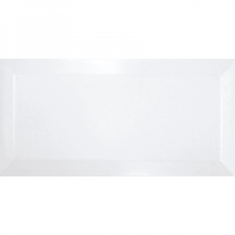 Glancētas sienas flīzes BLANCO BISELADO BRILLO, 10x20 cm