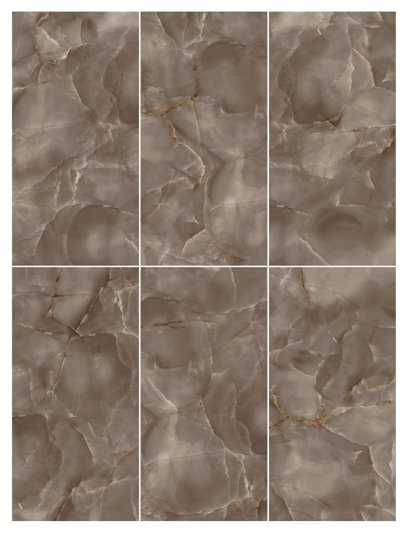 Glossy tiles ONICE CAFFE IMPERIALE HIGH-GLOSSY, 60x120cm, SC