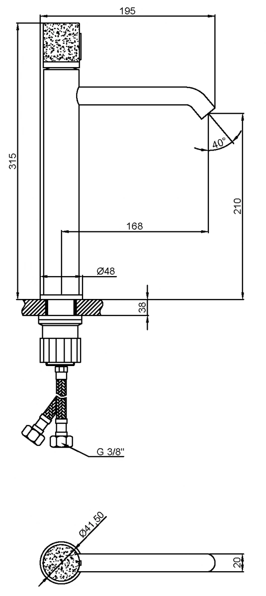 Ūdens maisītājs izlietnēm, GABRO PLUS
