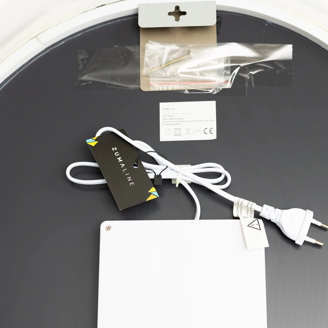 Spogulis ar LED apgaismojumu Ø 60 cm, 24W, 3CCT