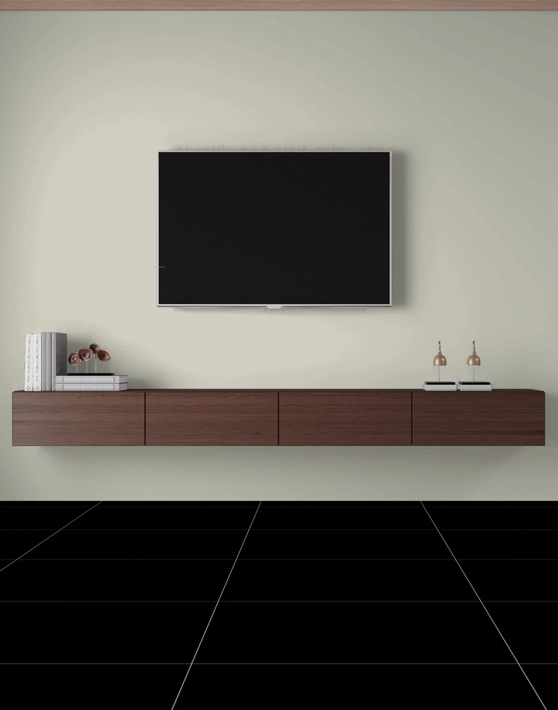 Matētas flīzes PIANO BLACK, 60x60 cm, TS