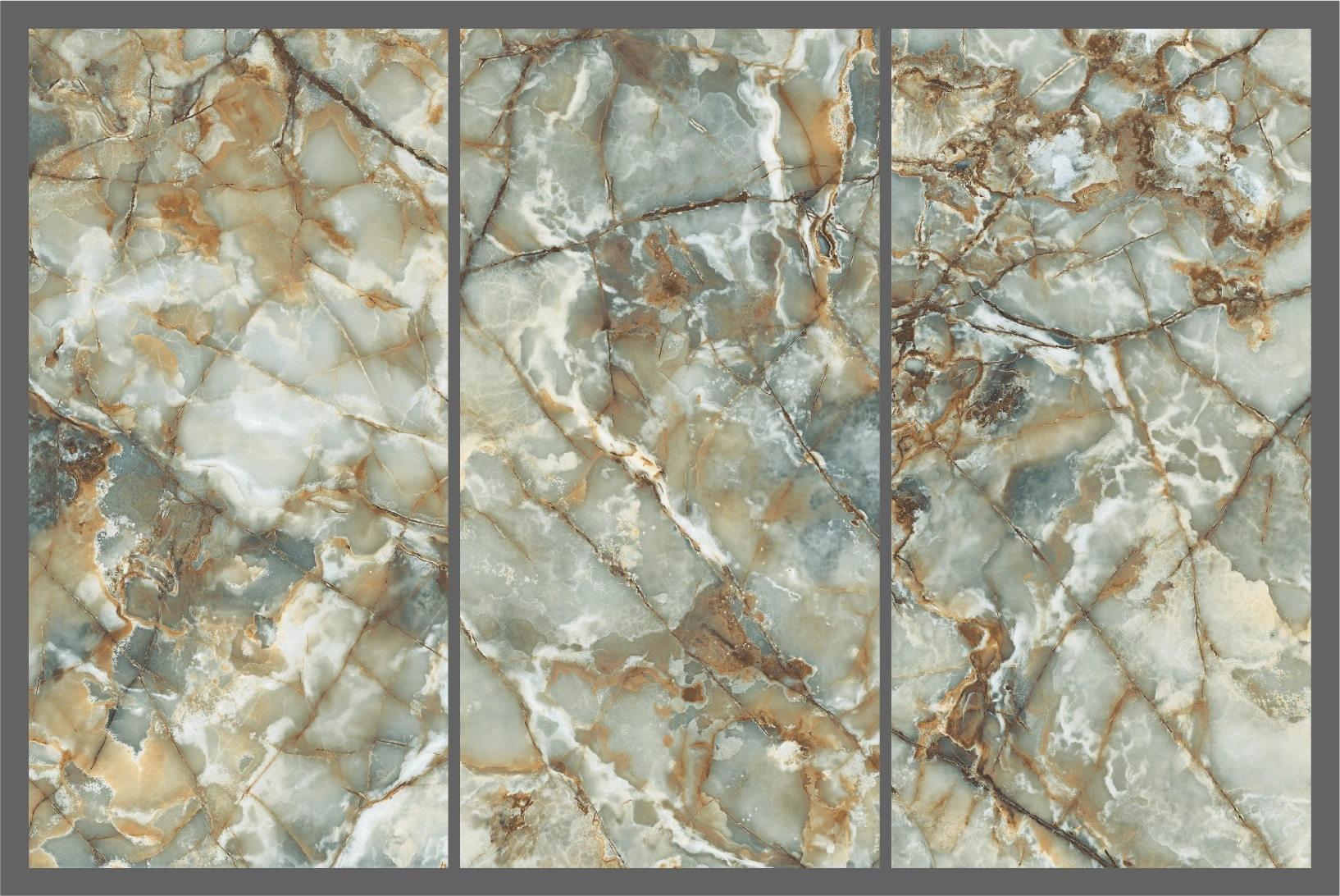 Глянцевая плитка с золотыми кристаллами GOLDEN EMERALD, 60x120 cm, TS