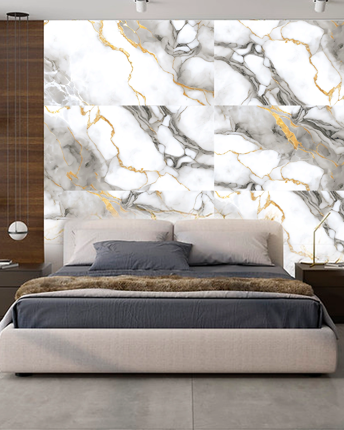Glancētas flīzes GOLDEN GREY, 60x120 cm, AM