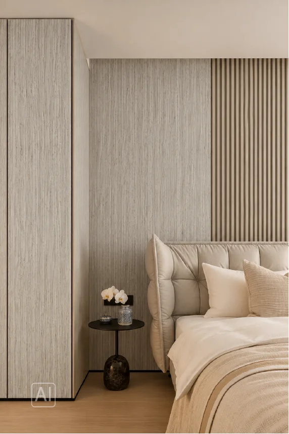 Стеновая панель из бамбукового WPC премиум-класса Oak Grey, 2800 × 1200 × 8 мм