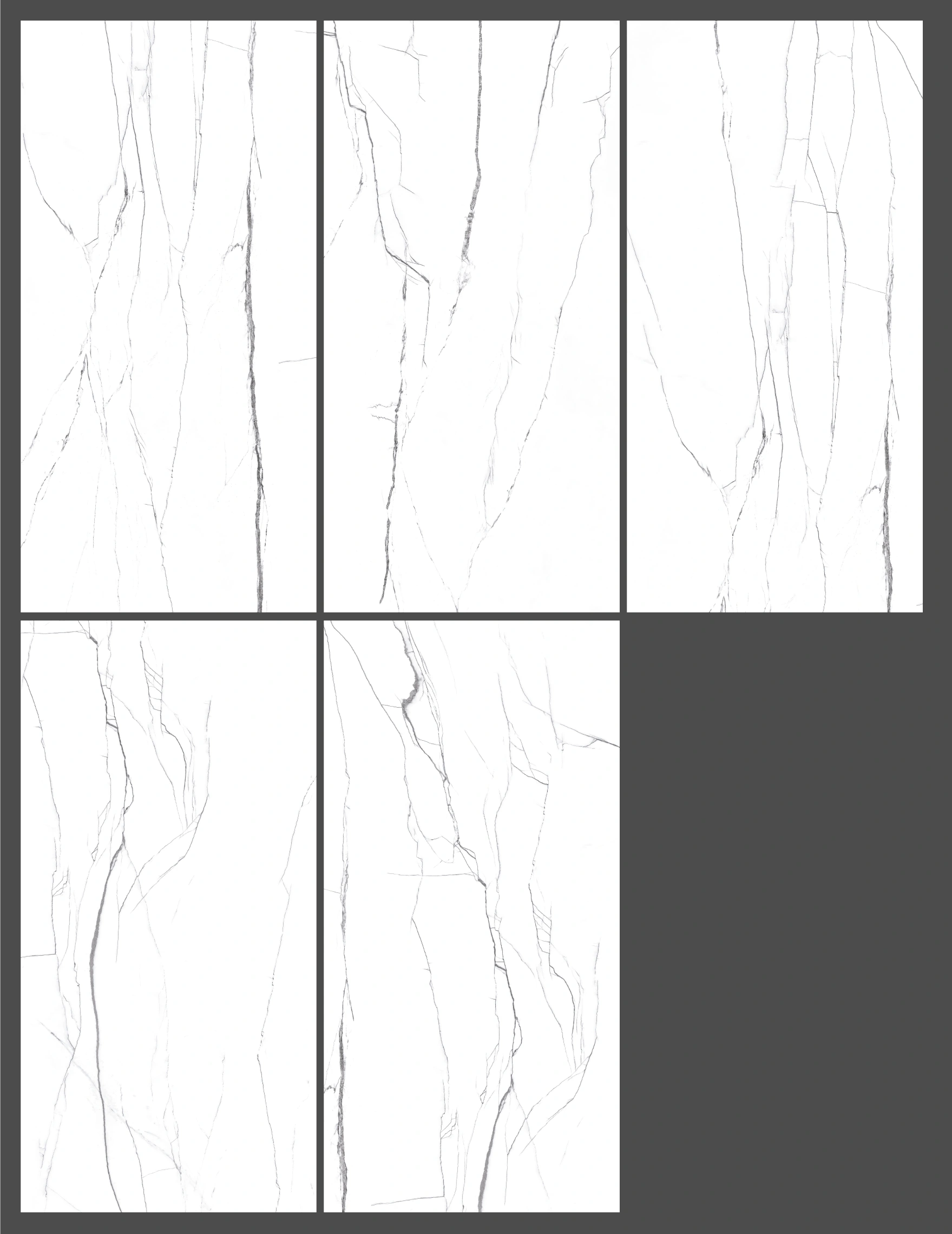 Glancētas flīzes NOVA WHITE MARBLE, 60x120 cm, AM
