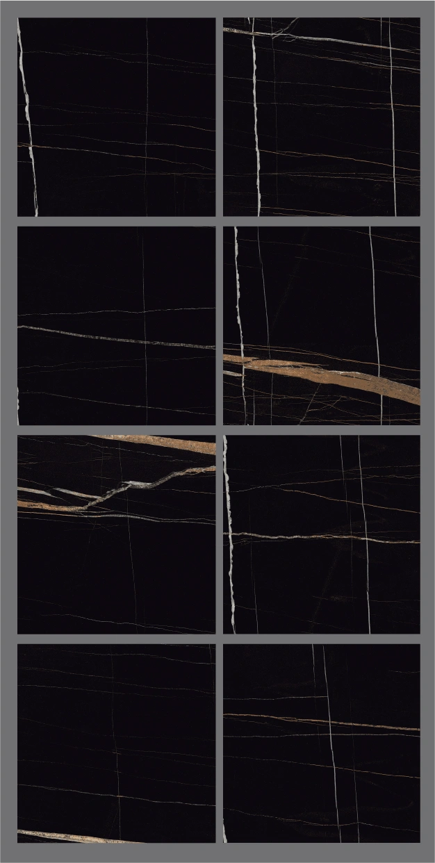 Glancētas flīzes SAIN LAUREN MODERN BLACK, 60x60 cm, TS