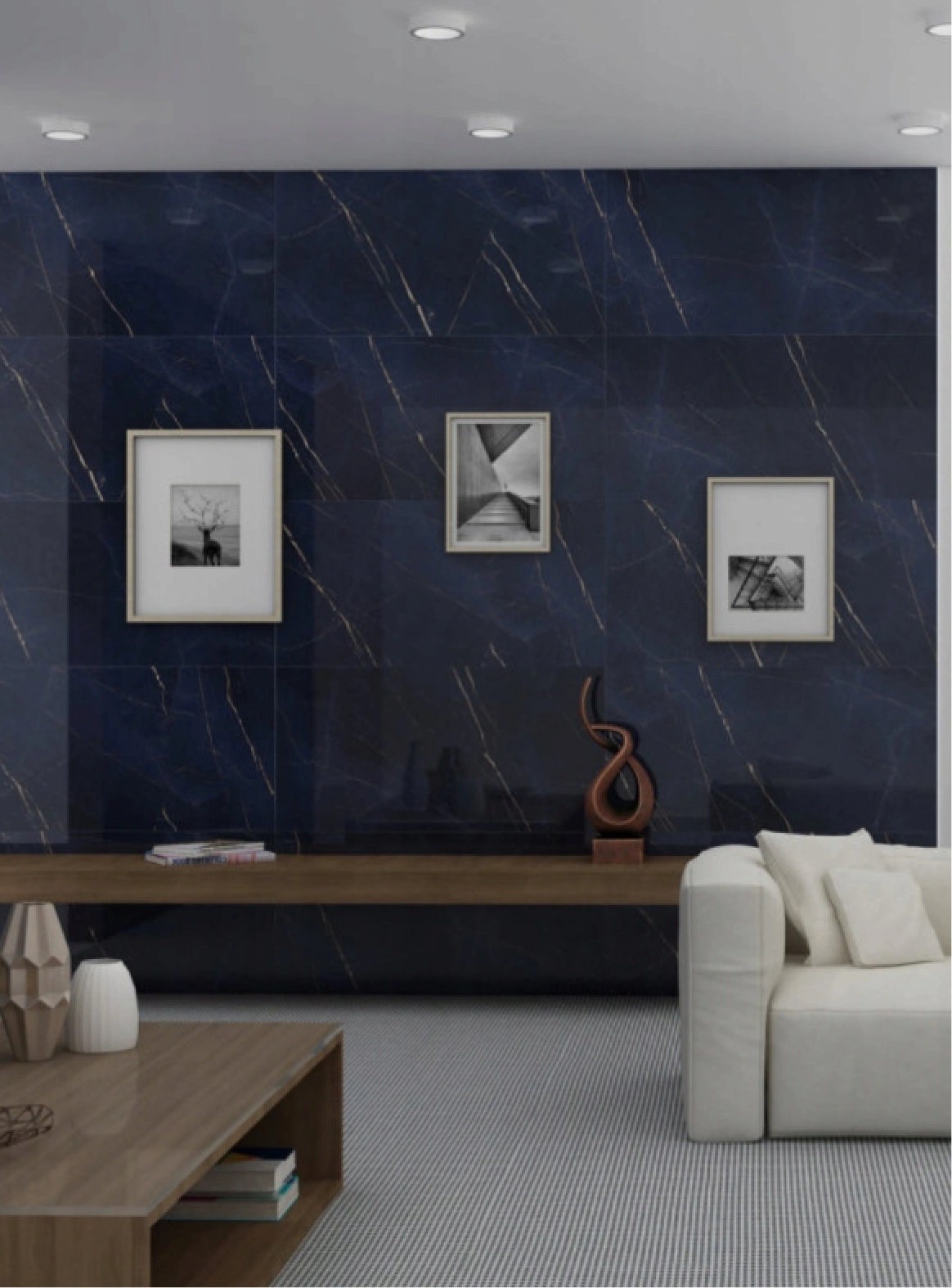 Glancētas flīzes LAPIS BLUE, 60x120 cm, DE