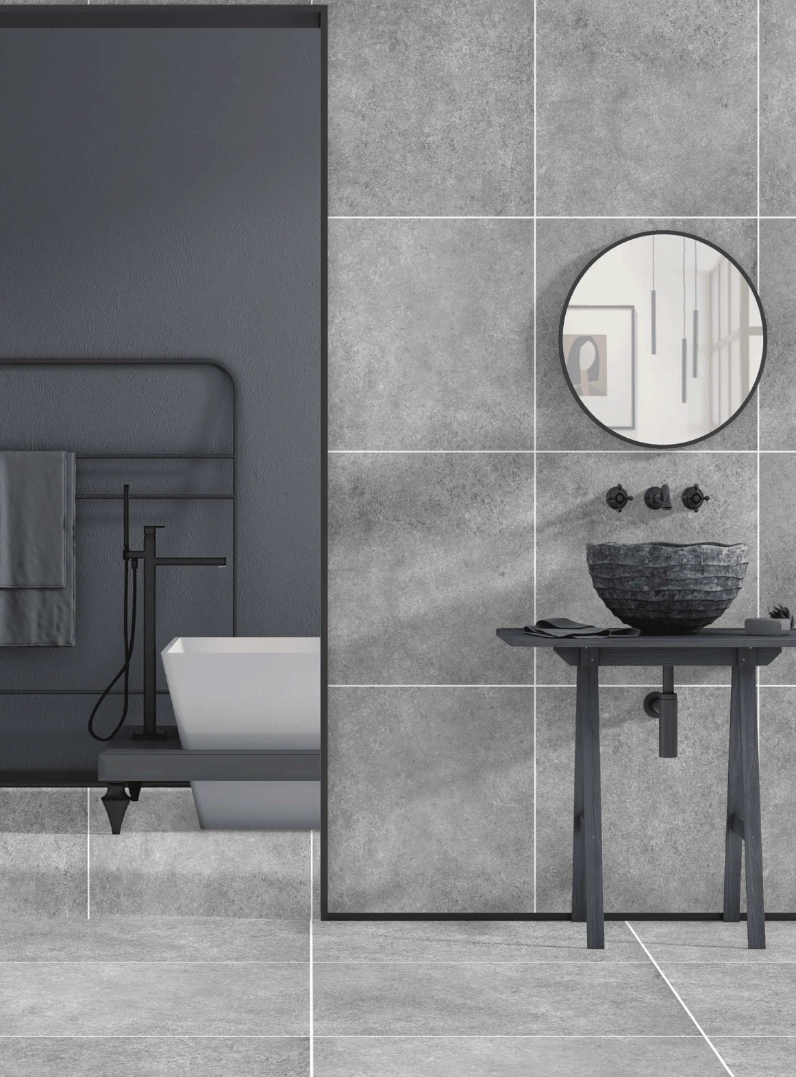 Матовая плитка CEMENTO RUSTICO GRIS, 60x60 cm, DG