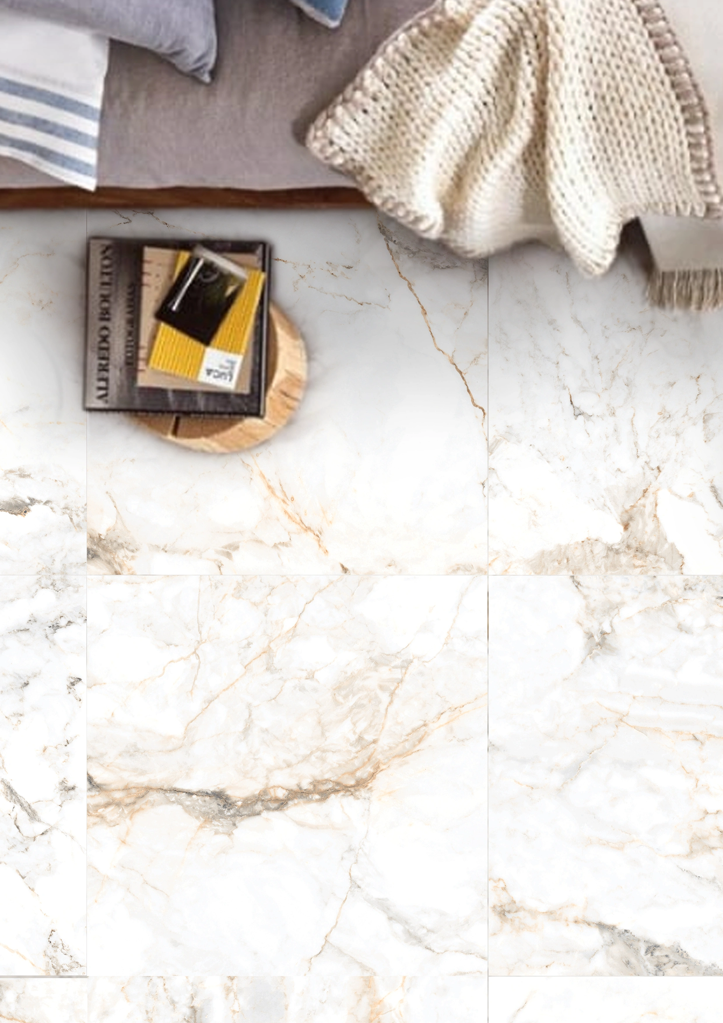 Glancētas flīzes GOLDEN VENICE MARBLE, 60x60 cm, LE