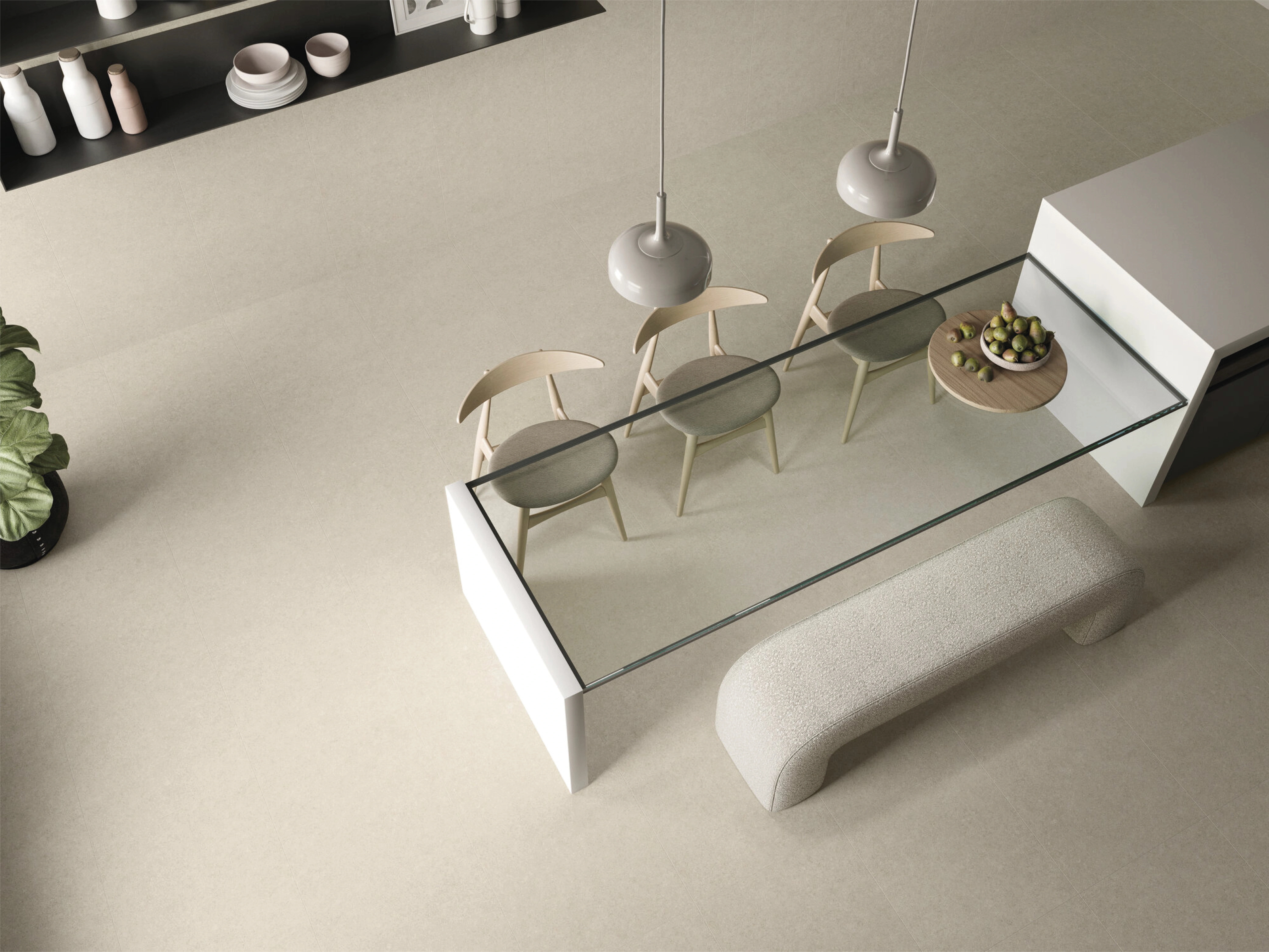 Matētas flīzes IWA WHITE RECT, 60x120 cm, APE