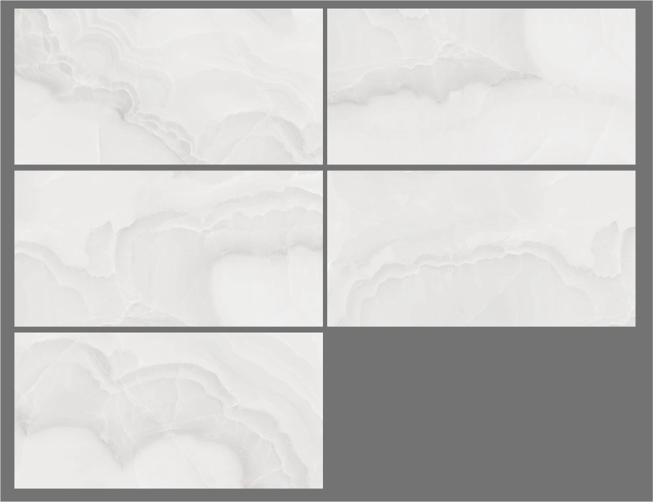 Glancētas flīzes VERONA ONYX SILVER, 60x120 cm, LE