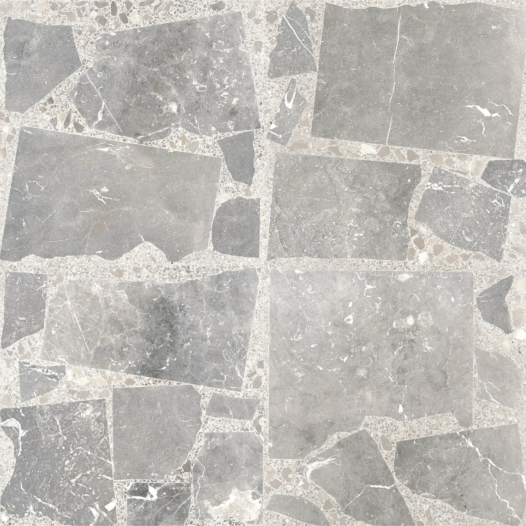 Matētas flīzes FRAMMENTO GRIS, 60x60 cm, DG
