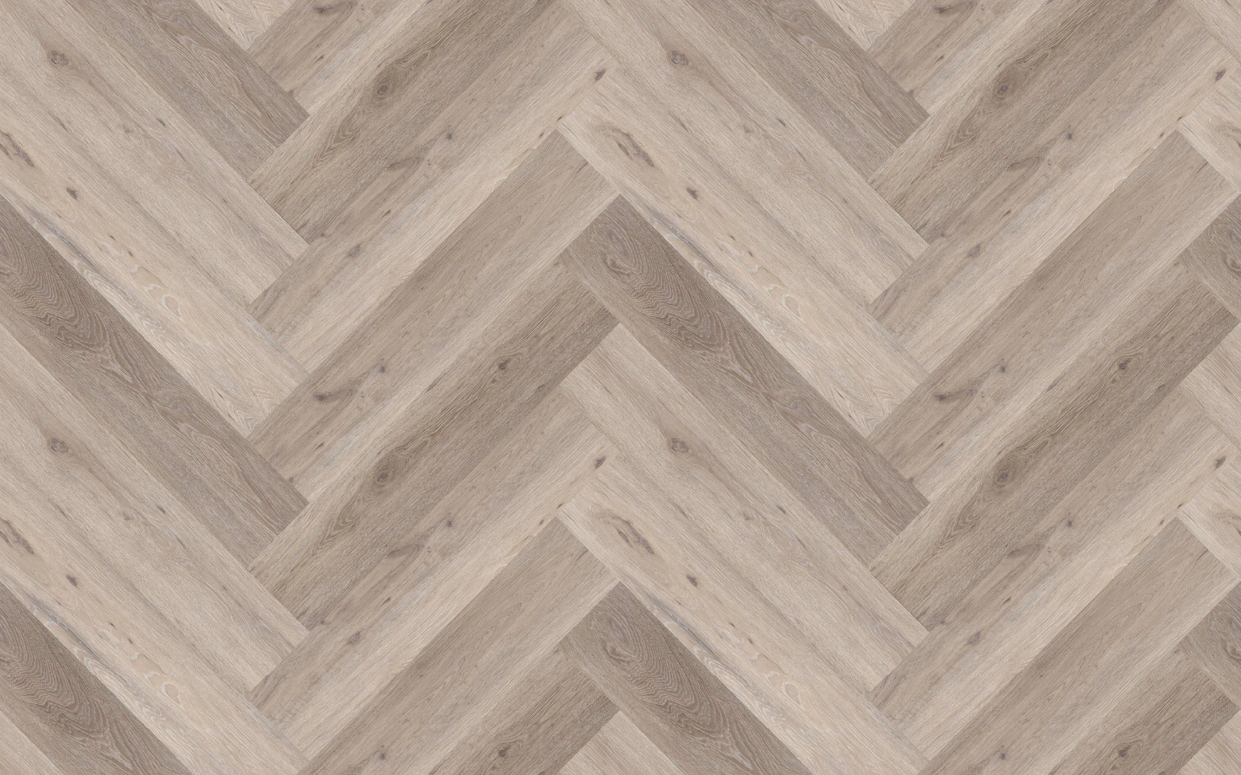 Quartz vinyl tiles SCANDI OAK, SPC, "herringbone", both sides, click system
