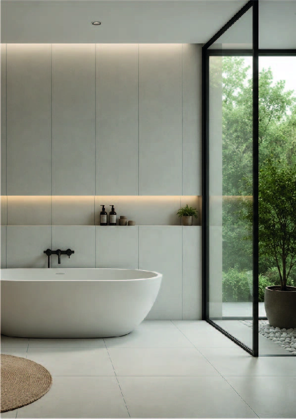 Matte tiles LIMESTONE GREY, 60x120cm, PR