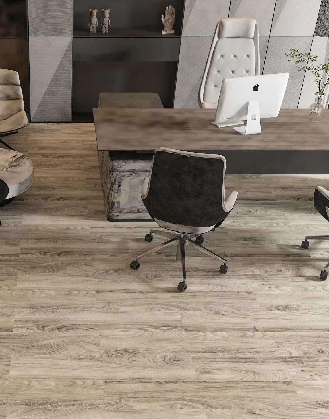 Kvarca vinila flīzes TITAN OAK, SPC, klikšķu sistēma (click)